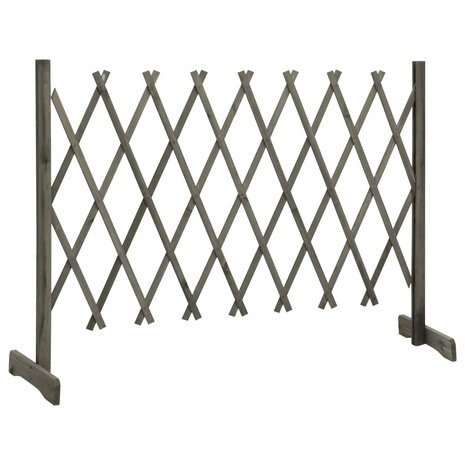 Tuinlatwerk 150x80 cm massief vurenhout grijs 2