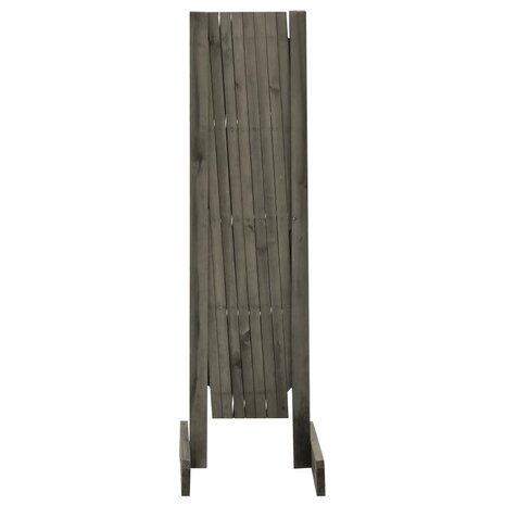 Tuinlatwerk 150x80 cm massief vurenhout grijs 3