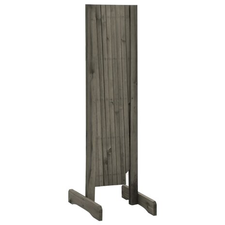 Tuinlatwerk 150x80 cm massief vurenhout grijs 4