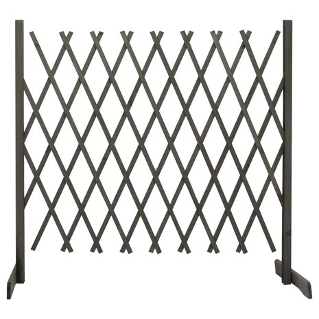Tuinlatwerk 180x100 cm massief vurenhout grijs 1