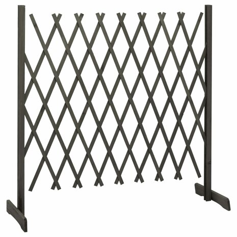 Tuinlatwerk 180x100 cm massief vurenhout grijs 2