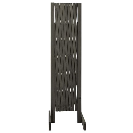 Tuinlatwerk 180x100 cm massief vurenhout grijs 3