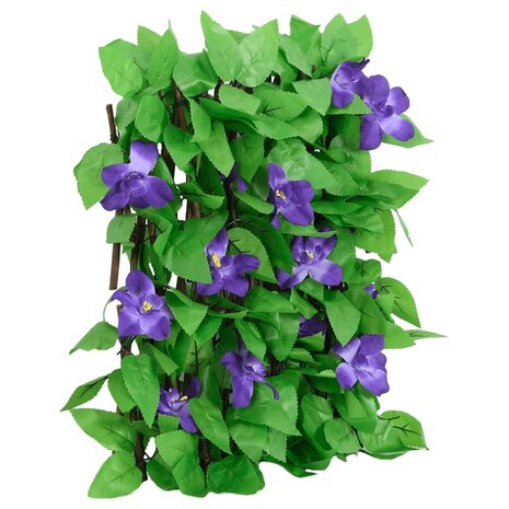  Kunstplant klimop op latwerk uittrekbaar 180x20 cm groen 4