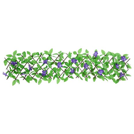  Kunstplant klimop op latwerk 5 st uittrekbaar 180x20 cm groen 5
