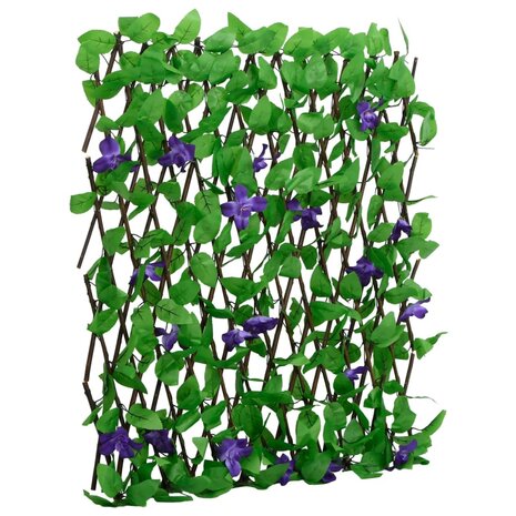  Kunstplant klimop op latwerk 5 st uittrekbaar 180x70 cm groen 2