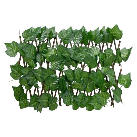 Kunstplant druivenblad latwerk 5 st uittrekbaar 180x20 cm groen 3
