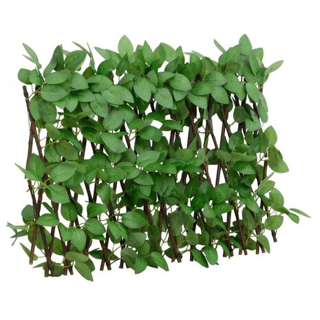  Kunstplant klimop op latwerk 5 st uittrekbaar 180x30 cm groen 2