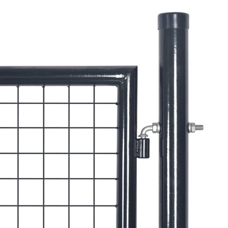Gaaspoort 85,5x100 cm gegalvaniseerd staal grijs 3