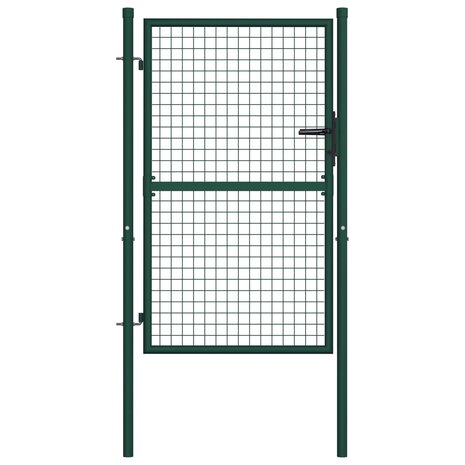 Poort 100x125 cm staal groen 1
