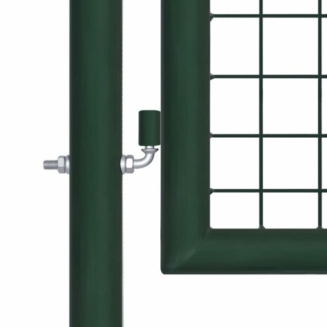 Poort 100x125 cm staal groen 3
