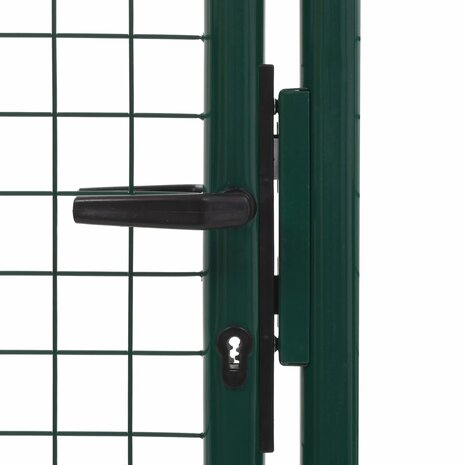 Poort 100x125 cm staal groen 4