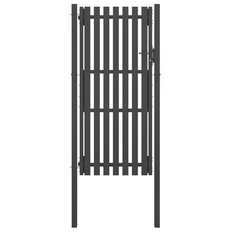 Poort 1x2,5 m staal antraciet 1