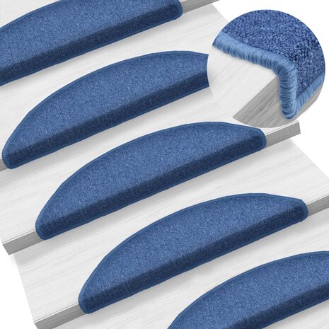 Trapmatten 10 st 56x17x3 cm blauw 1