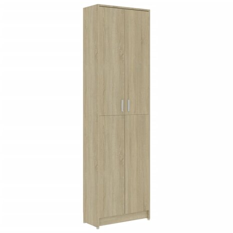 Gangkast 55x25x189 cm bewerkt hout sonoma eikenkleurig 2
