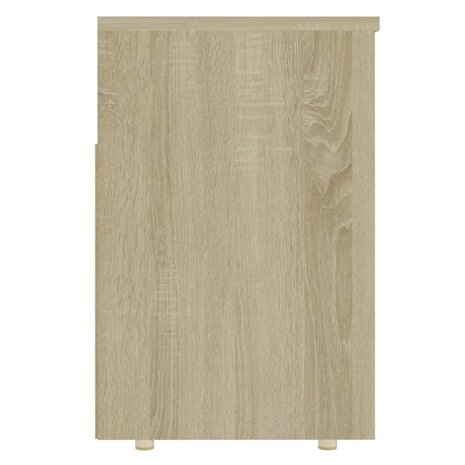 Schoenbank 105x30x45 cm bewerkt hout sonoma eikenkleurig 6
