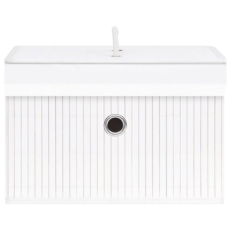 Opbergboxen 4 st bamboe wit 6