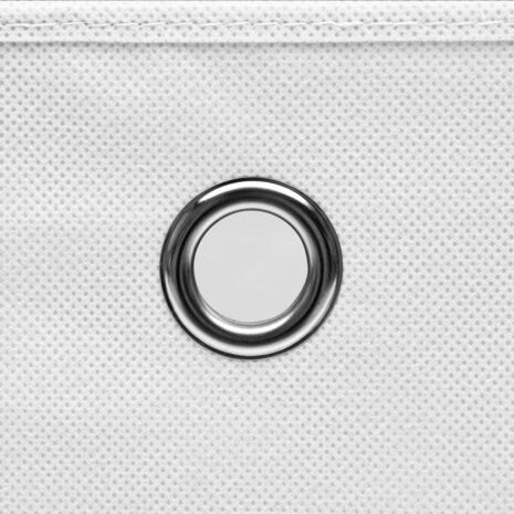 Opbergboxen 4 st 28x28x28 cm nonwoven stof wit 4