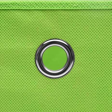 Opbergboxen met deksel 4 st 28x28x28 cm groen 5