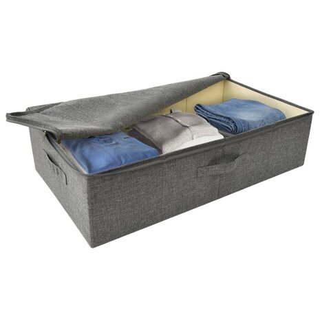 Opbergboxen 2 st 70x40x18 cm stof antracietkleurig 8