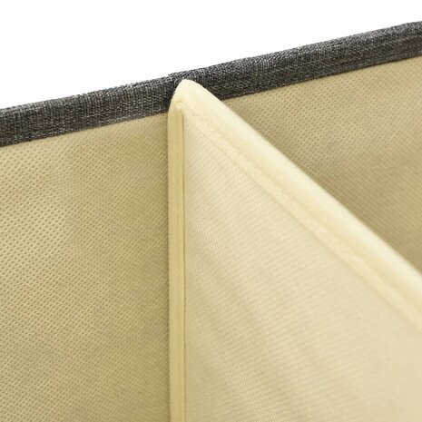 Opbergbox 50x30x25 cm stof antracietkleurig 9