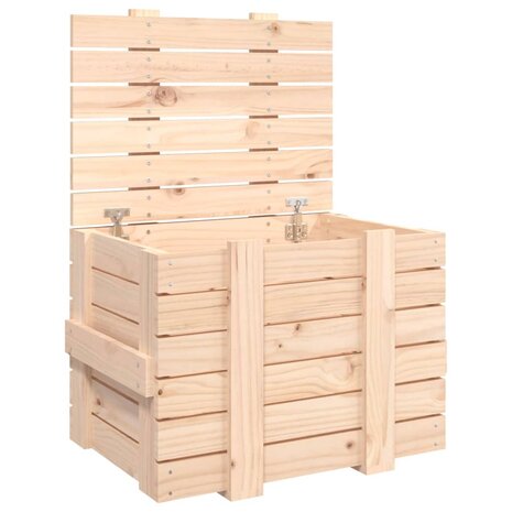 Opbergbox 58x40,5x42 cm massief grenenhout 2