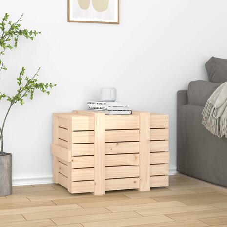 Opbergbox 58x40,5x42 cm massief grenenhout 3