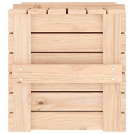 Opbergbox 58x40,5x42 cm massief grenenhout 8