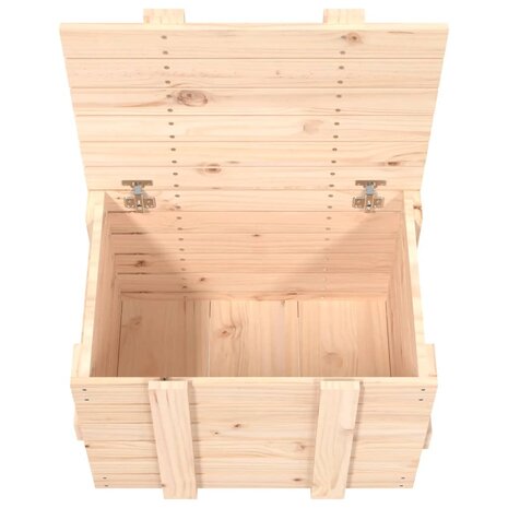 Opbergbox 58x40,5x42 cm massief grenenhout 9