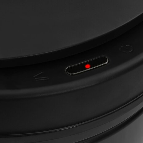 Prullenbak met automatische sensor 60 L koolstofstaal zwart 6