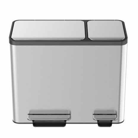 EKO Pedaalemmer EcoCasa 30+15 L matzilverkleurig 7