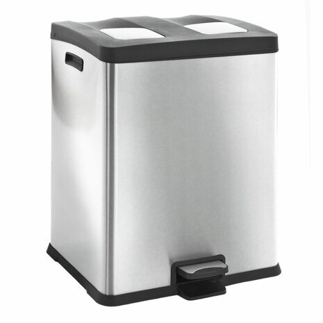 EKO Pedaalemmer Rejoice 2x30 L matzilverkleurig 2
