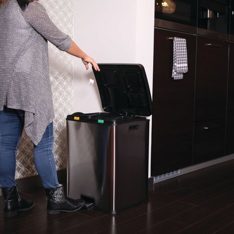 EKO Pedaalemmer Rejoice 2x30 L matzilverkleurig 7