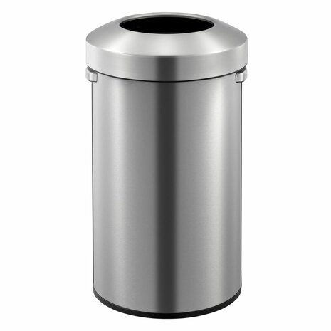 EKO Afvalbak Urban 90 L matzilverkleurig 2