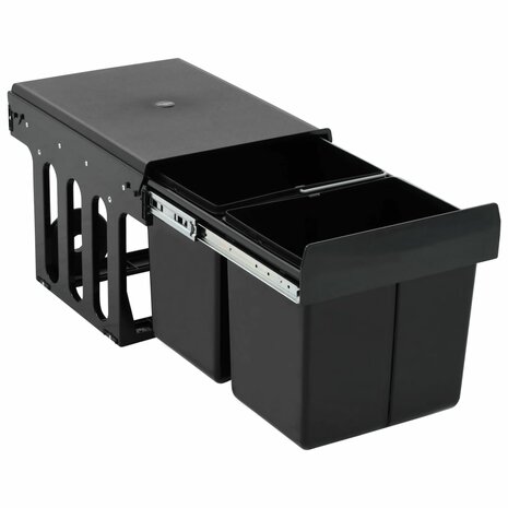 Inbouwprullenbak uittrekbaar soft-close 36 L 3