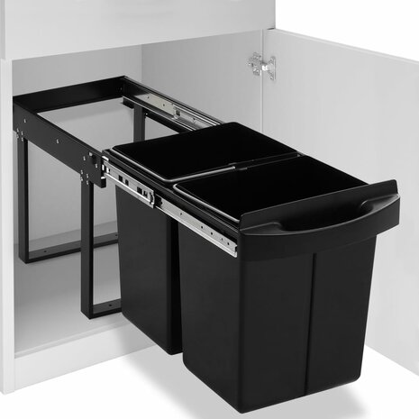 Inbouwprullenbak uittrekbaar soft-close 48 L 1