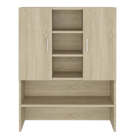 Wasmachinekast 70,5x25,5x90 cm sonoma eikenkleurig 3
