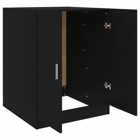 Wasmachinekast 71x71,5x91,5 cm zwart 5