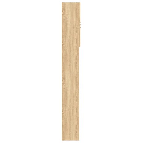 Wasmachinekast 64x25,5x190 cm sonoma eikenkleurig 4