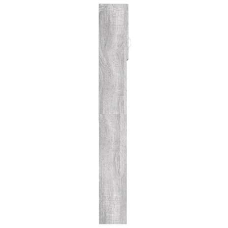 Wasmachinekast 64x25,5x190 cm grijs sonoma eikenkleurig 4