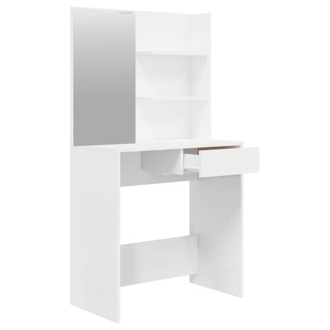 Kaptafelset 74,5x40x141 cm hoogglans wit 5