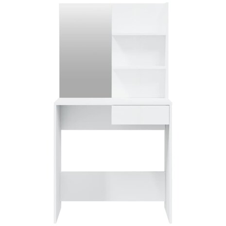 Kaptafelset 74,5x40x141 cm hoogglans wit 6