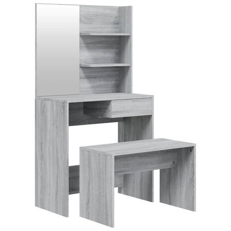 Kaptafelset 74,5x40x141 cm grijs sonoma 2