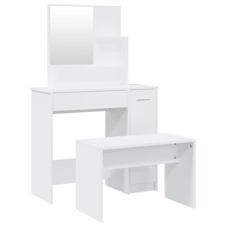 Kaptafelset 86,5x35x136 cm wit 2