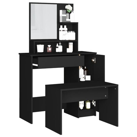 Kaptafelset 86,5x35x136 cm zwart 4