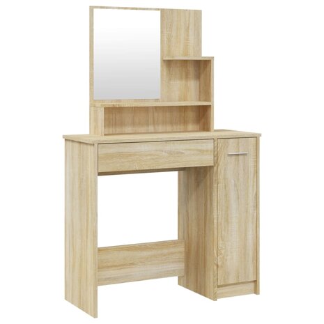 Kaptafelset 86,5x35x136 cm sonoma eikenkleurig 5