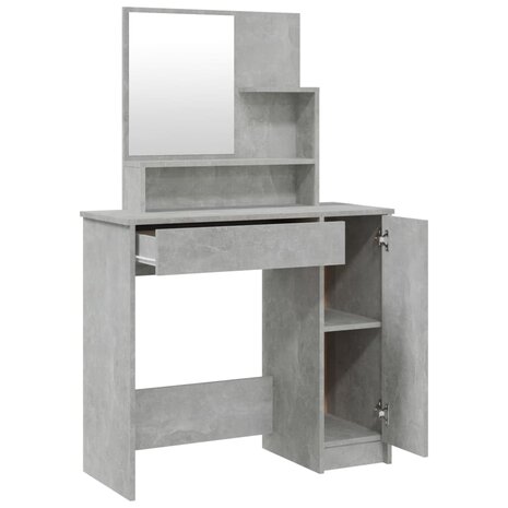 Kaptafelset 86,5x35x136 cm betongrijs 5