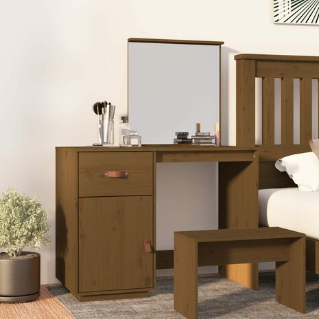 Kaptafel 95x50x134 cm massief grenenhout honingbruin 1
