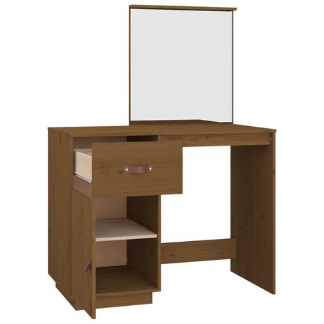Kaptafel 95x50x134 cm massief grenenhout honingbruin 8