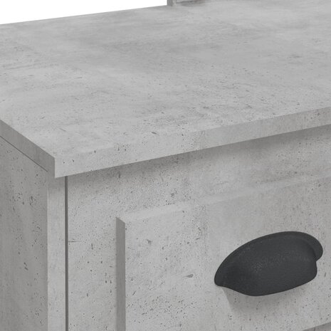 Kaptafel met LED-verlichting 90x42x132,5 cm betongrijs 8