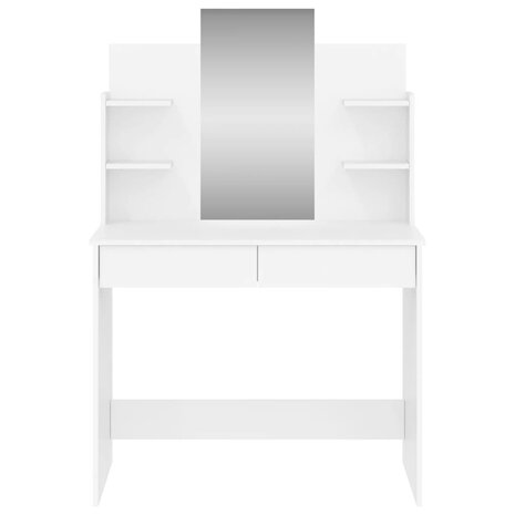 Kaptafel met spiegel 96x39x142 cm wit 4